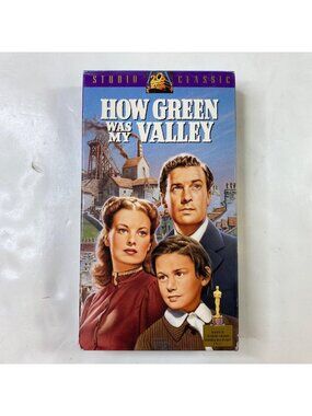 How Green Was My Valley 1941 VHS Maureen O'Hara Walter Pidgeon Drama Pre-Owned
